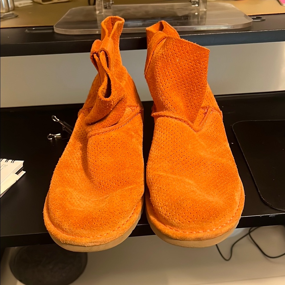 UGG Bright Orange Suede Boots